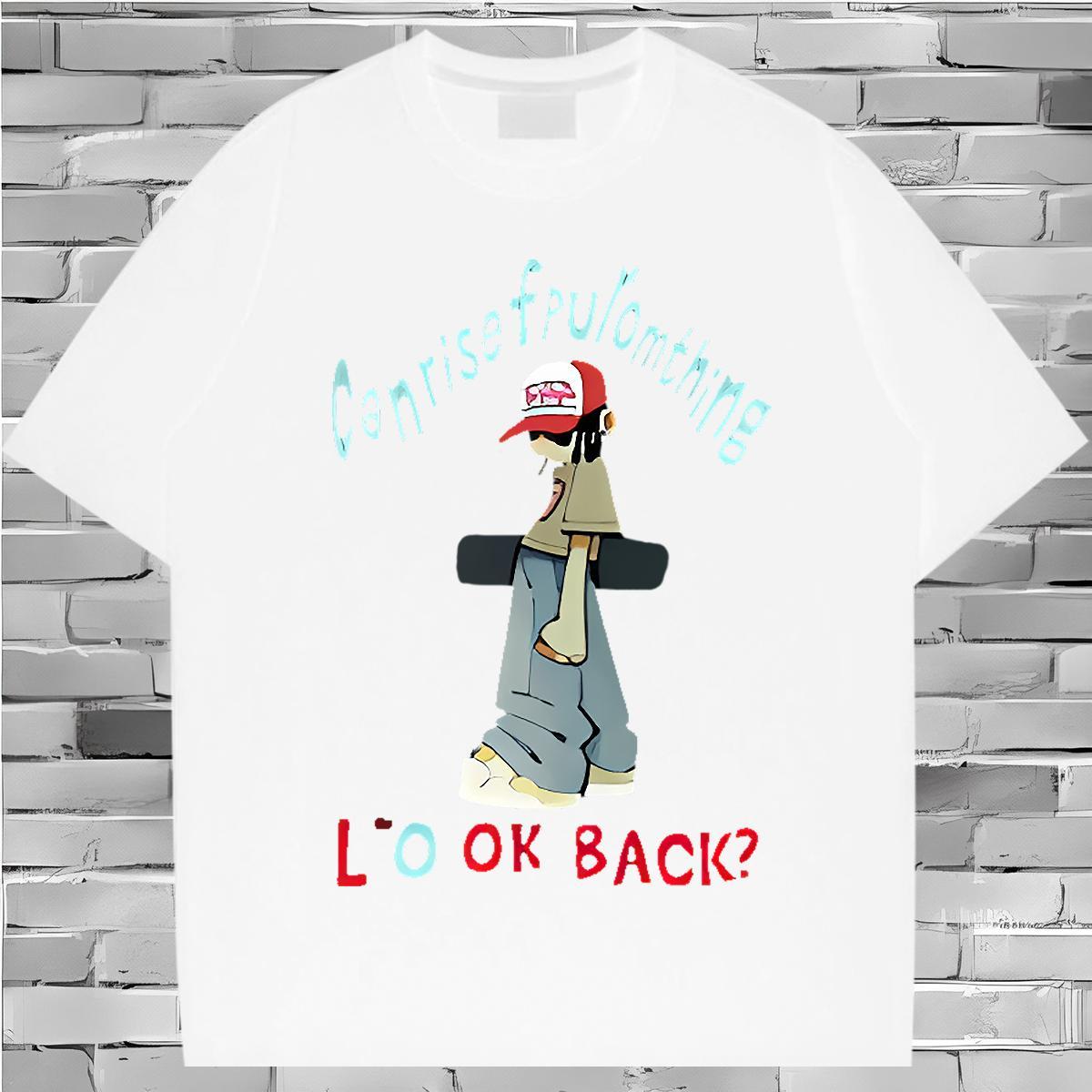 DIY Customized Man T Shirts character Top Tees 230g 100% Cotton Street Casual Cool Design Floral Print O Neck Short Sleeves Men Tshirts