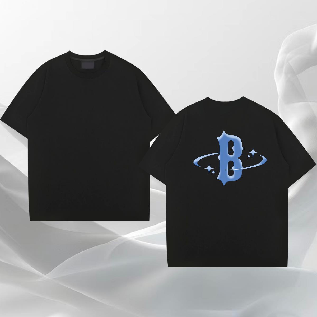 Designer T shirt letter Polos 100% Cotton 230g Street Wear Wholesale Anime Breathable Crew Neck Men Tshirts