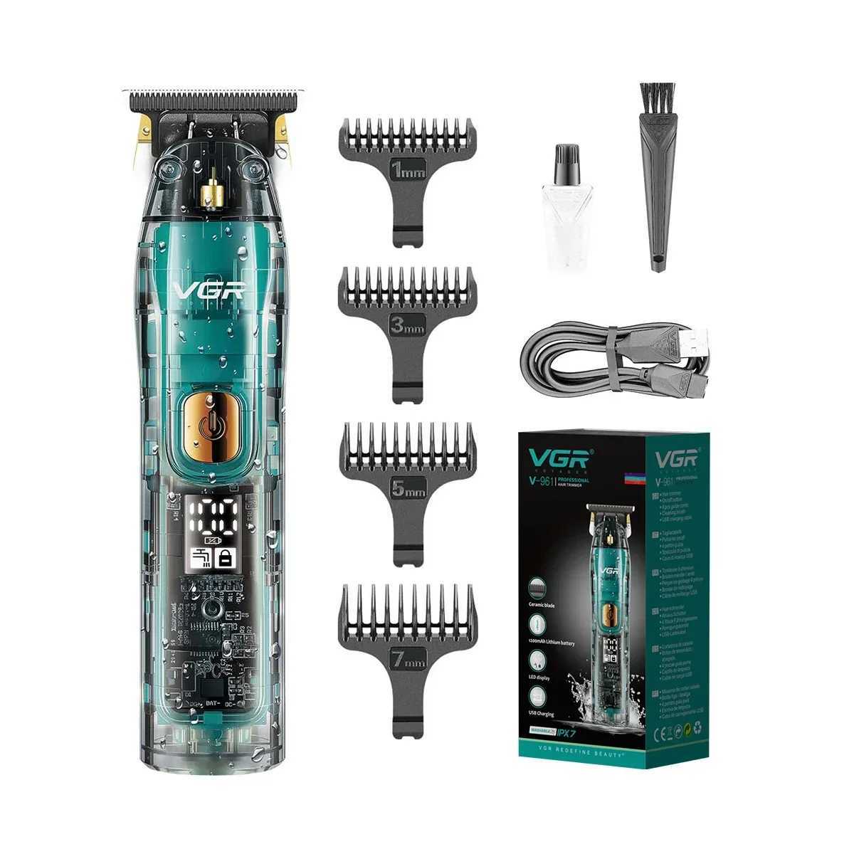 VGR Barber Trimmer Mens Electric Hair Clipper Professional Hair Clipper Cutting Equipment Charging V961 W240806