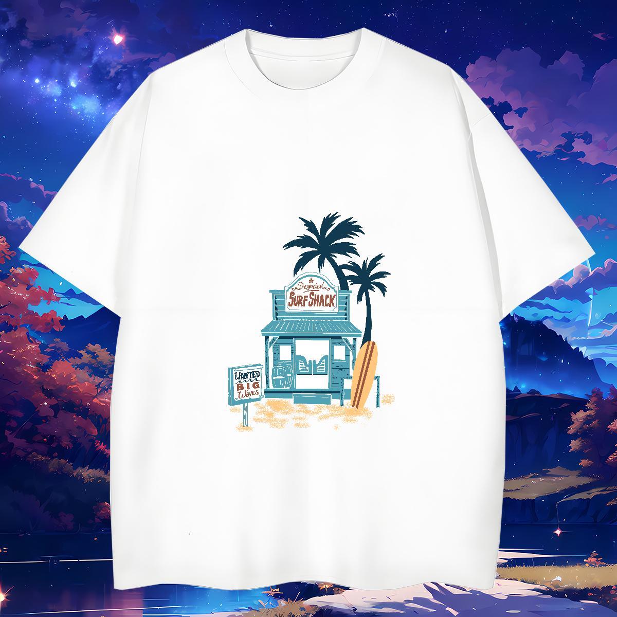 Designer Fashion Men T Shirts tree Wear 230g Cotton Sport Brand Cartoon Printing L-4XL Breathable Short Sleeve Mens Tshirts