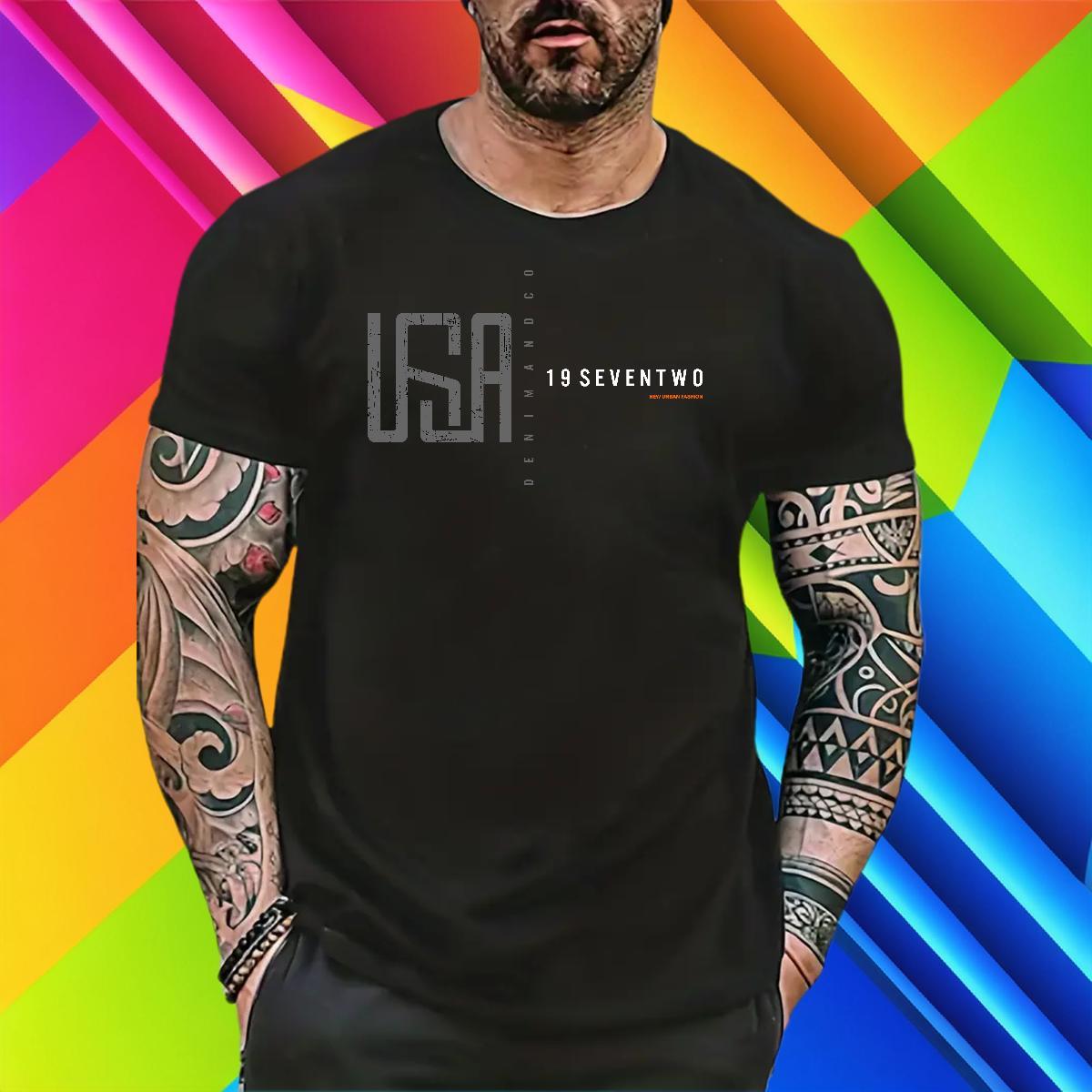 Designer T shirt letter Wear 100% Cotton 230g Summer Casual Wholesale Cartoon Printing L-4XL Breathable Short Sleeve Men Tshirts
