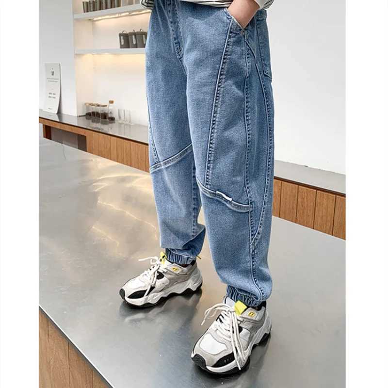 Jeans Blue Baby Spring Autumn Jeans Pants For Boys Children Kids Trousers Clothing Teenagers Gift Home Outdoor High Quality