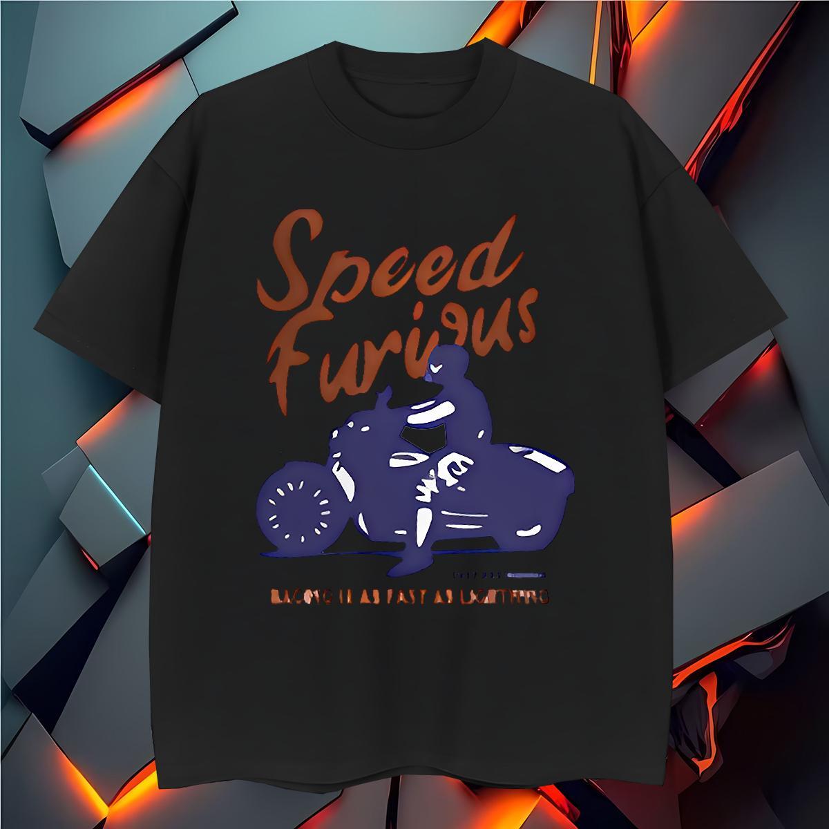 Designer Man T Shirts Motorcycle Tees Shirts 230g Pure Cotton Daily Wear Loose Anime Breathable Crew Neck Men Clothes T-Shirt
