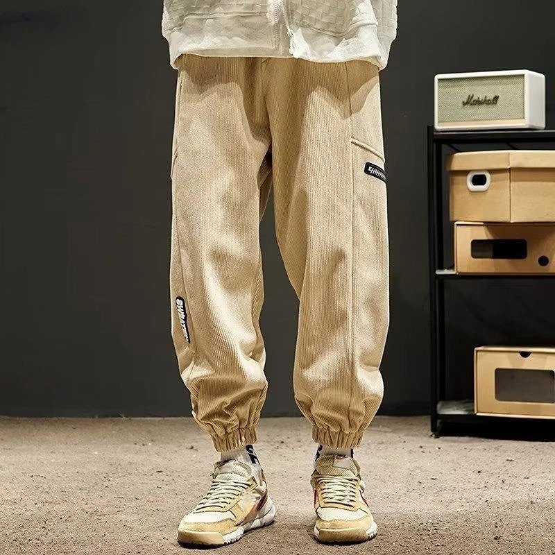 Emo Cargo Pants for Men Street Multipockets Trousers Man Y2k Fashion Slacks Harem Hiking Korean Style Baggy High Quality Cotton 240806