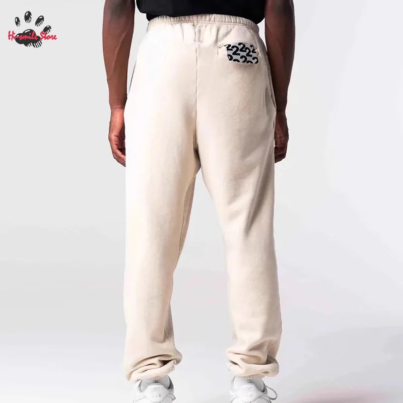 fw Washed RRR123 Pants Men Woman 1 Good Quality Streetwear Vintage Loose Hip Hop Joggers Sweatpants 240806