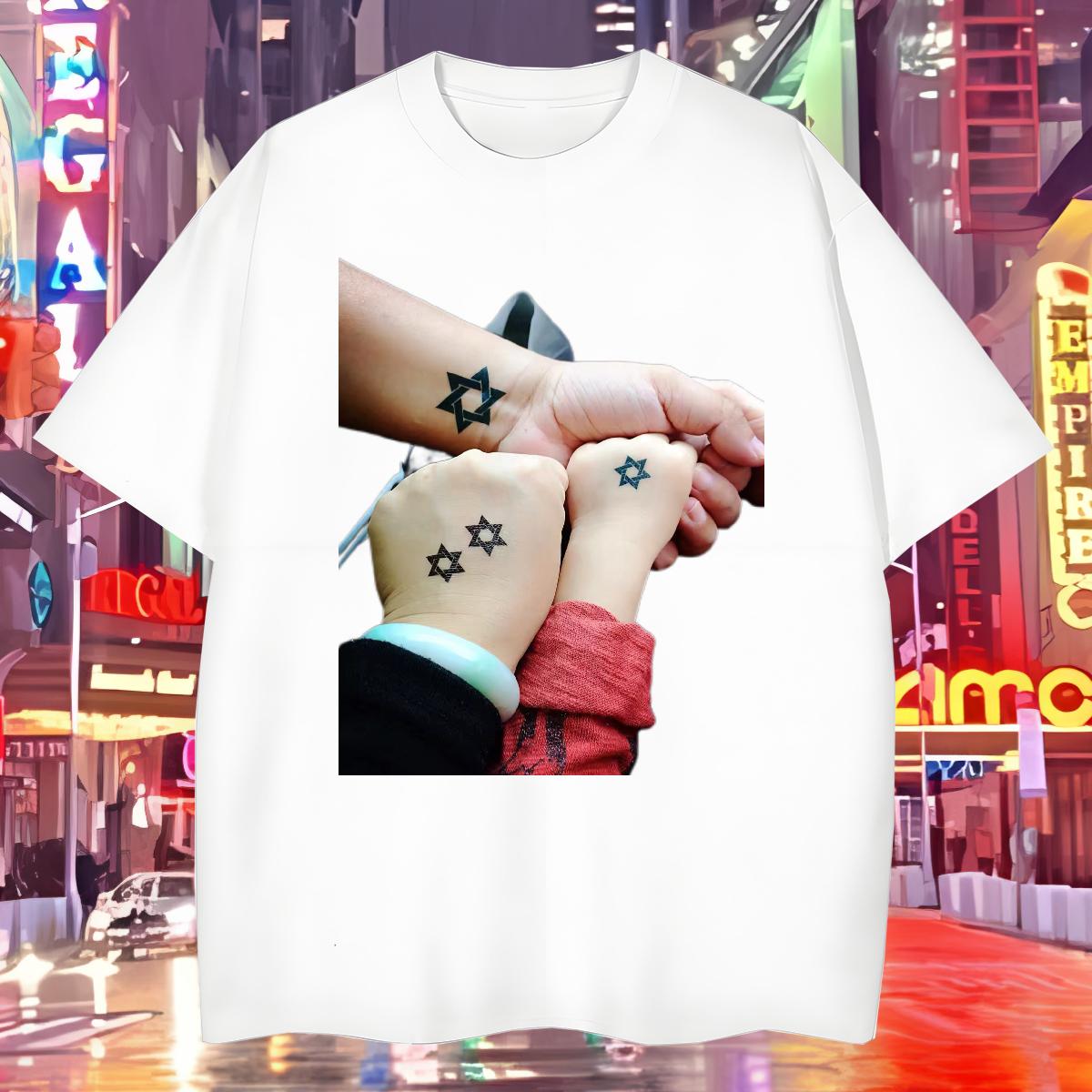 Popular T-Shirts 230g 100% Cotton Beach Crew Neck Tshirt for Man Woman Stylist White Plus Size Polos