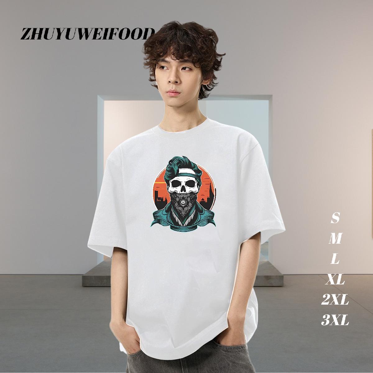 Fashion New T-Shirts for Men architecture Tops Tees 230g Pure Cotton High Street Hip Hop Comfortable Custom Printing Short Sleeve O-Neck Tshirt for Ma