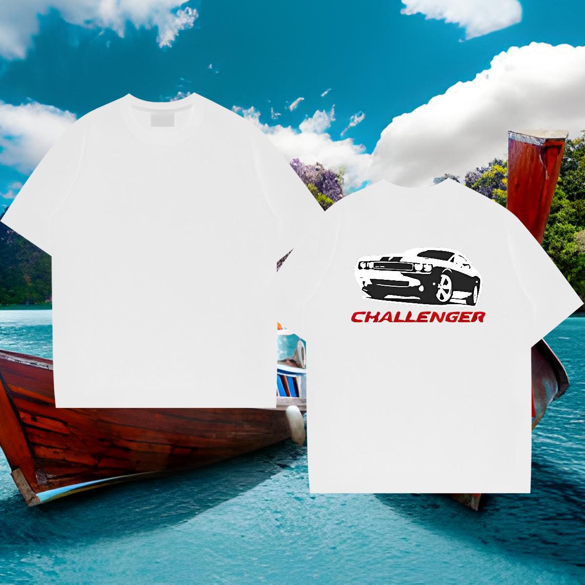 Casual New T shirt car Clothings 100% Cotton 230g Hip Hop Cool Floral Print O-Neck Short Sleeve Men Tees