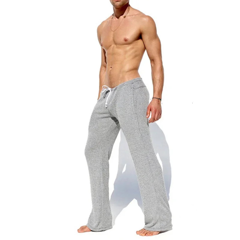 Stretch Sweatpants Mens Pants Cargo Men Soft Breathable Tracksuit Simple Solid Color Home Pant Clothing 240806