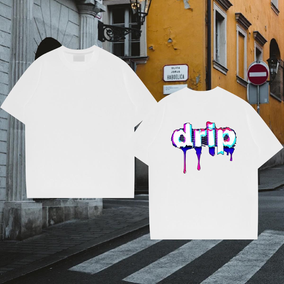 New Designer T Shirts Men letter Polos 230g 100% Cotton Street Casual Unisex Skull Breathable Crew Neck Men Tshirts