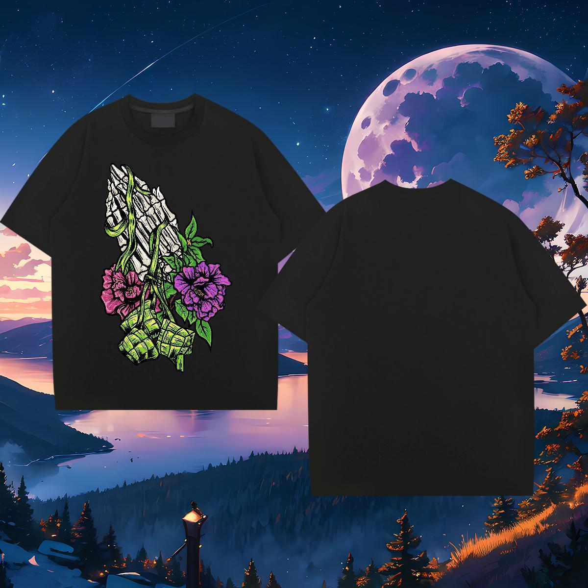 Brand T Shirts Men skull Top Tees 100% Cotton 230g Street Casual Classic Asian Size Short Sleeve Soft Couples T Shirts