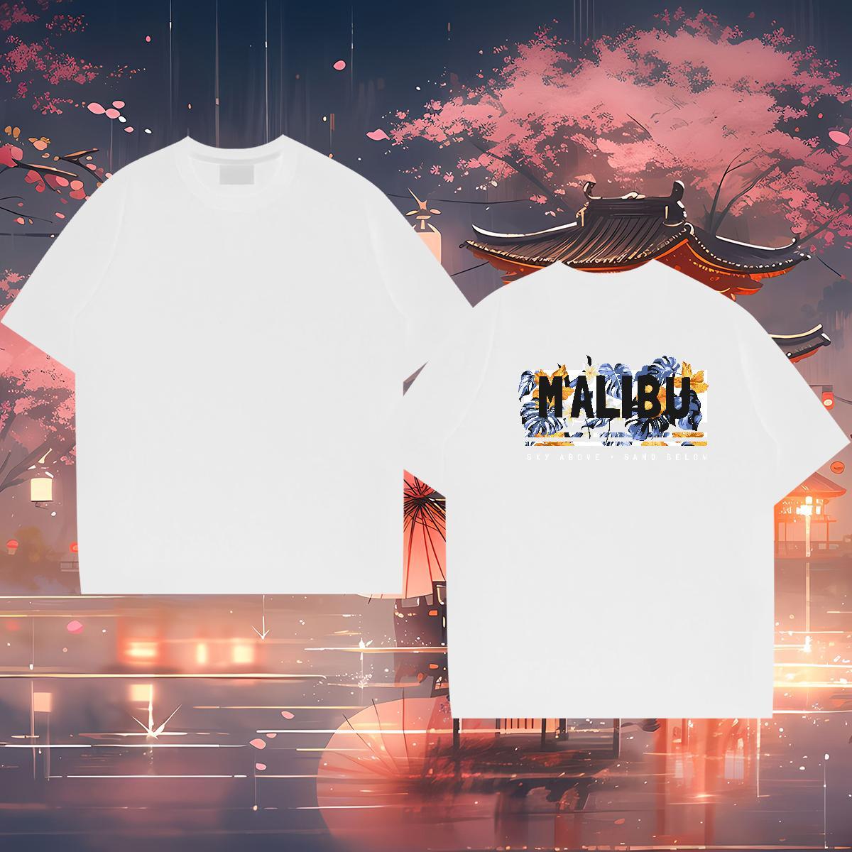 Casual New T shirt letter Wear 230g Cotton Daily Wear Cool Cartoon Printing L-4XL Short Sleeve Soft Mens Tshirts