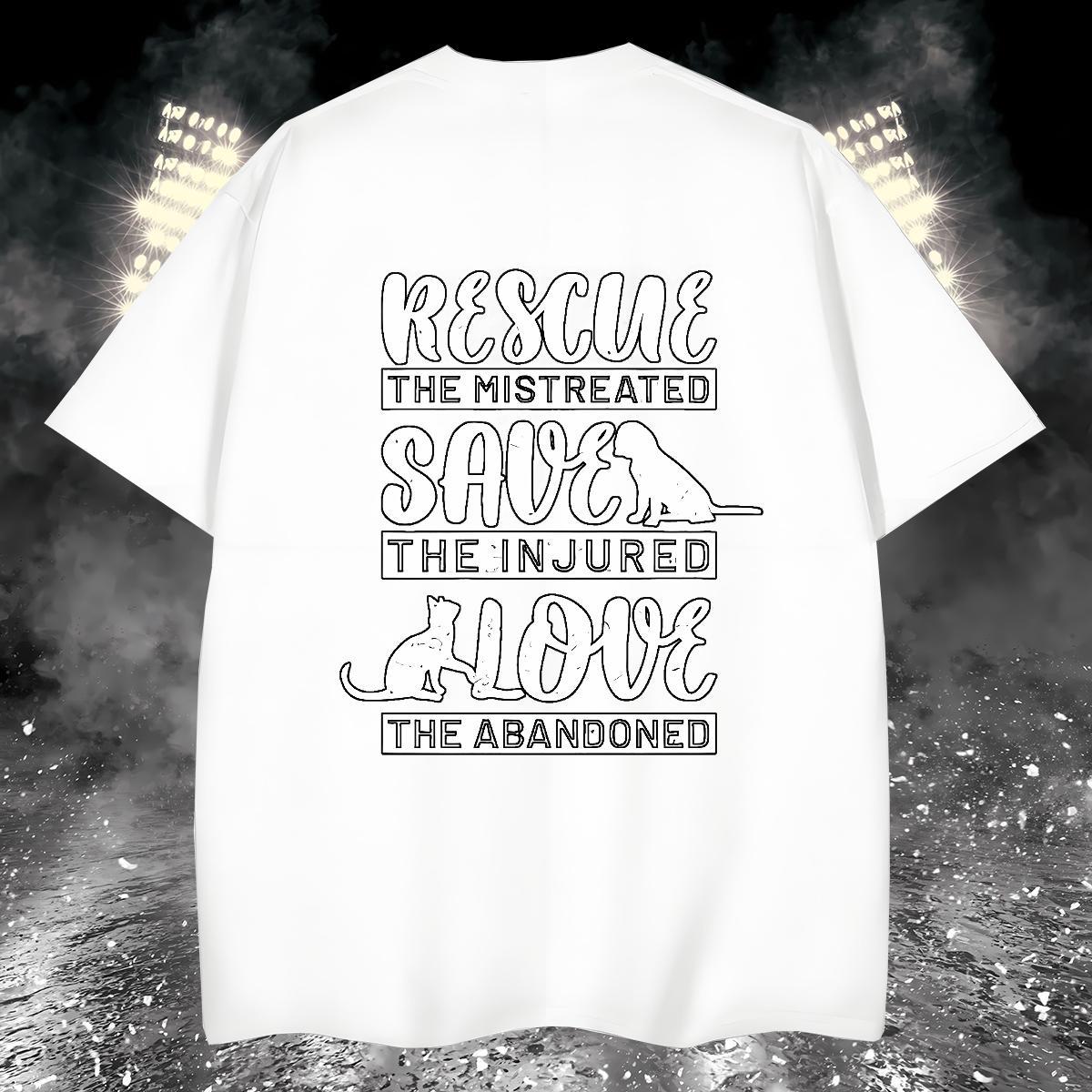 DIY Customized Men T Shirts letter Tees Shirts 100% Cotton 230g Daily Outfit High Quality Floral Print Breathable Short Sleeve Tshirts