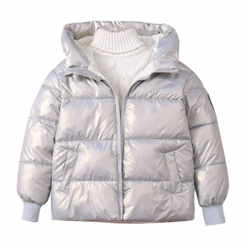 2023 Winter New Baby Thick Cotton Lined Jacket Boys and Girls Bright Face Cover Jacket Childrens Jacket X2411151