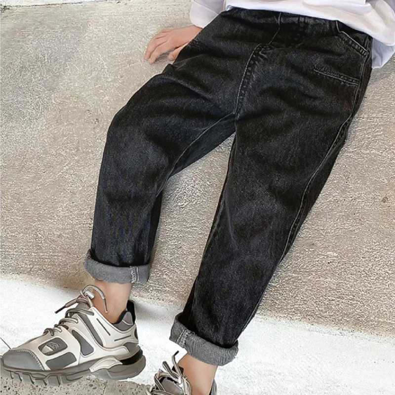 Jeans Boys Jean Pants Long Trousers Cotton 2024 In Stock Spring Autumn Babys Kids Pants Teenagers Outwear Childrens Clothing