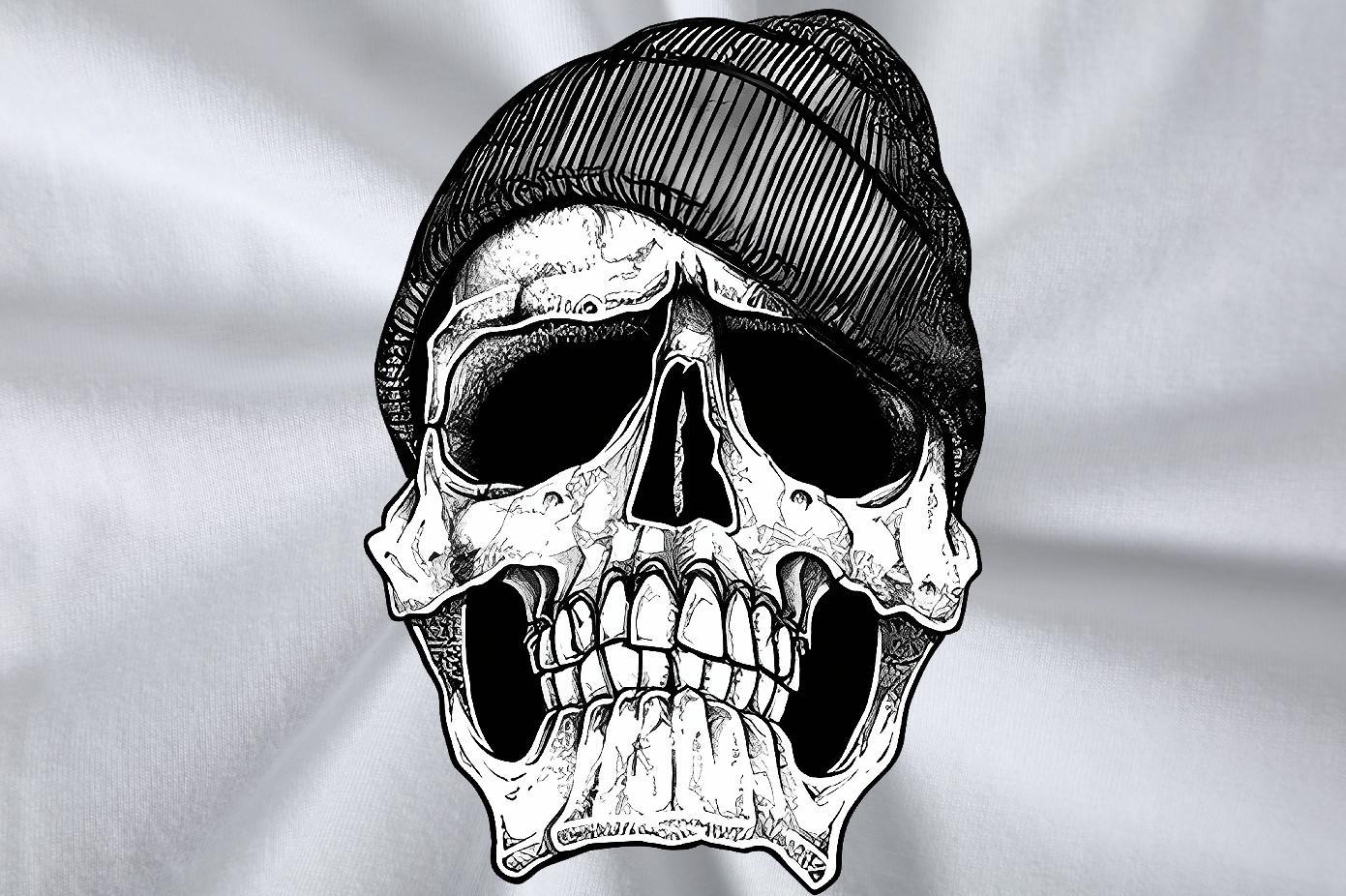 2024 New T Shirt For Man skull Tshirts 230g 100% Cotton Hip Hop Unisex Custom Cartoon O Neck Short Sleeves Men Tshirts