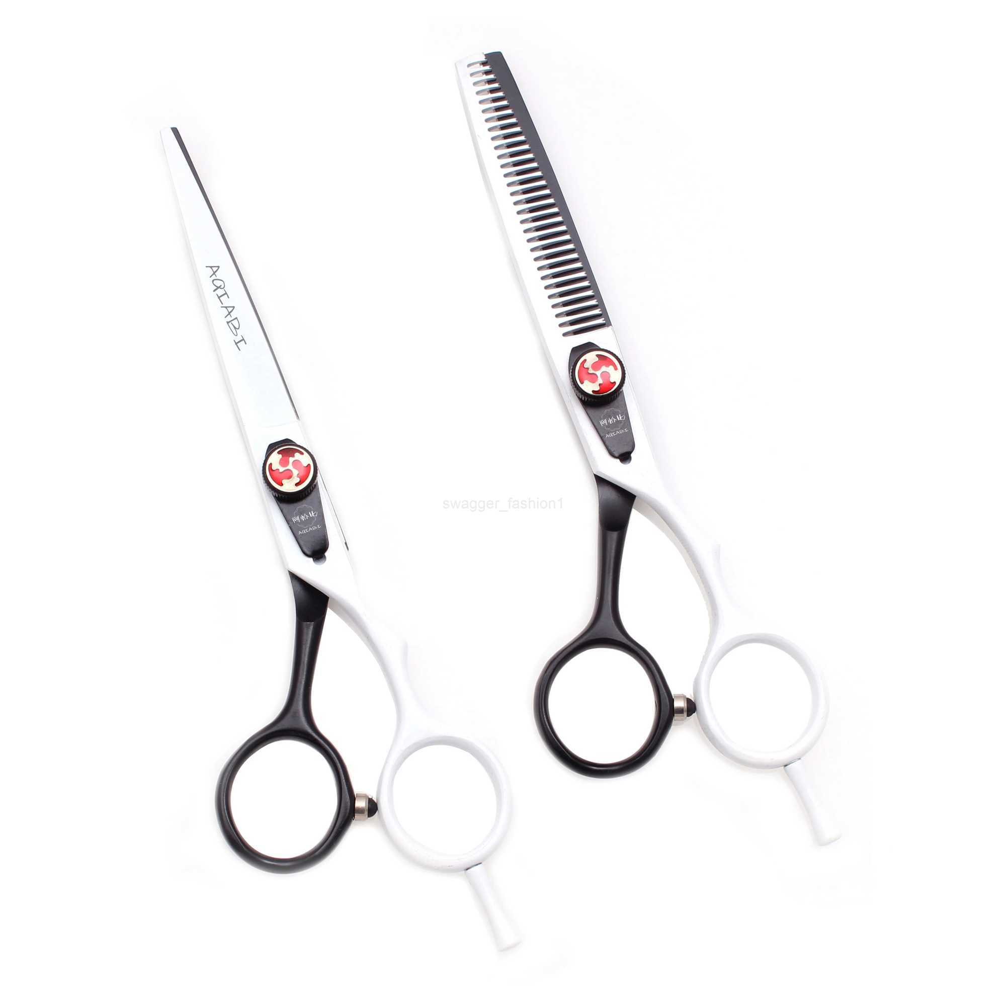 Hair Scissors Professional 5.5 6.0 AQIABI Japan 440C Thinning Scissors Barber Shop Hair Cutting Scissors Haircut Shears A1018XJ240807