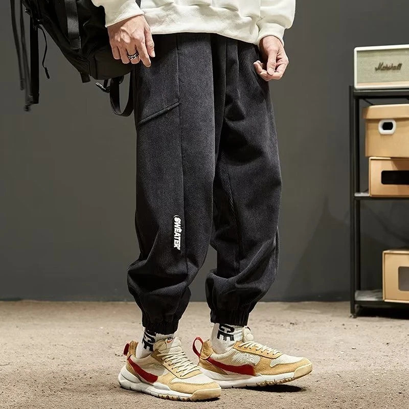 Emo Cargo Pants for Men Street Multipockets Trousers Man Y2k Fashion Slacks Harem Hiking Korean Style Baggy High Quality Cotton 240806