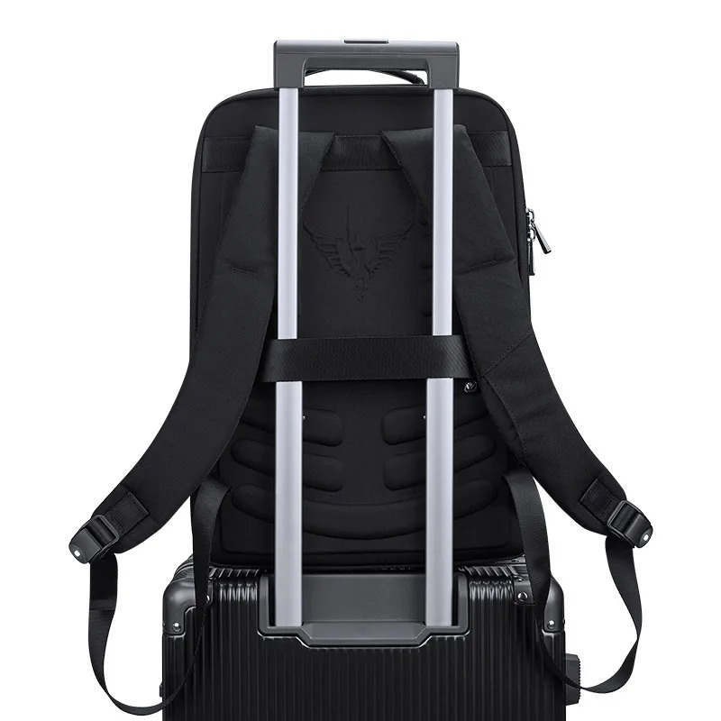 Leather backpack for men fashionable multifunctional business casual student first layer cowhide computer bag 156 240807