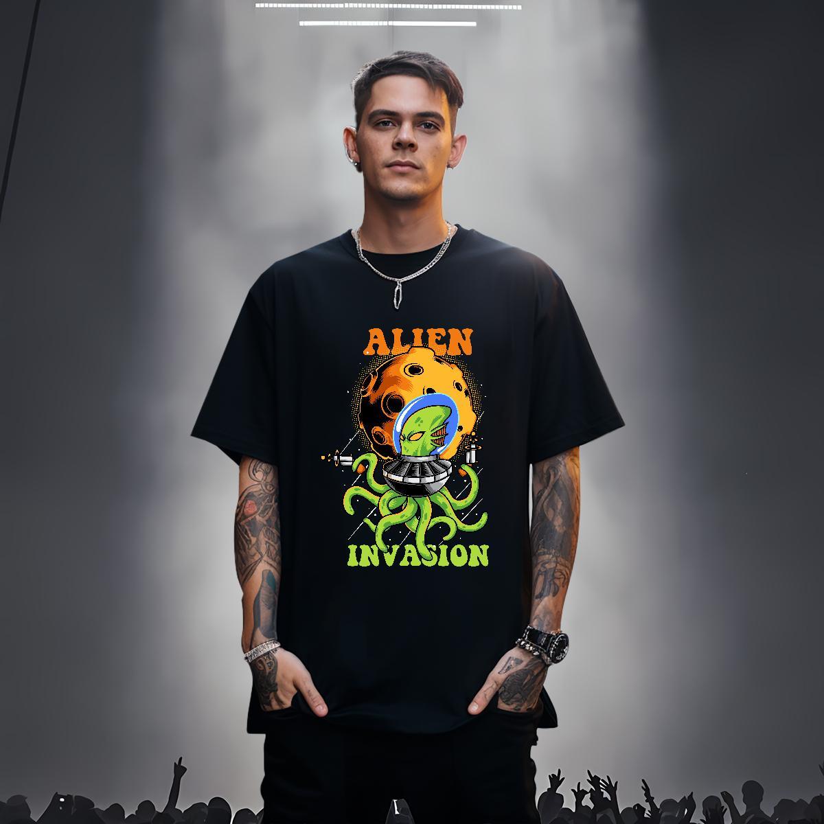 Classic Casual Mens T Shirts ET Tshirts 230g 100% Cotton Hip Hop Street Unisex Custom Printed Short Sleeve O-Neck Mens Tshirts