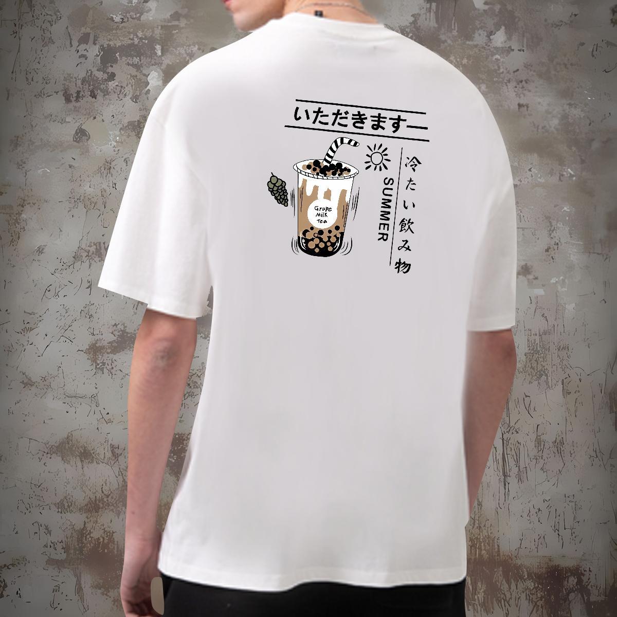 Brand T Shirts Men letter Top Tees 230g Pure Cotton Casual Beach Comfortable Oversized 4XL Breathable Soft Mens Tshirts
