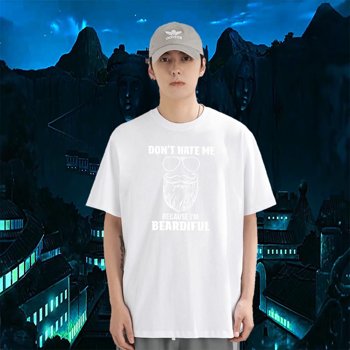 2024 Summer T shirt letter Tops 230g Cotton Daily Outfit Brand Plus Size Custom Breathable Soft Tshirts
