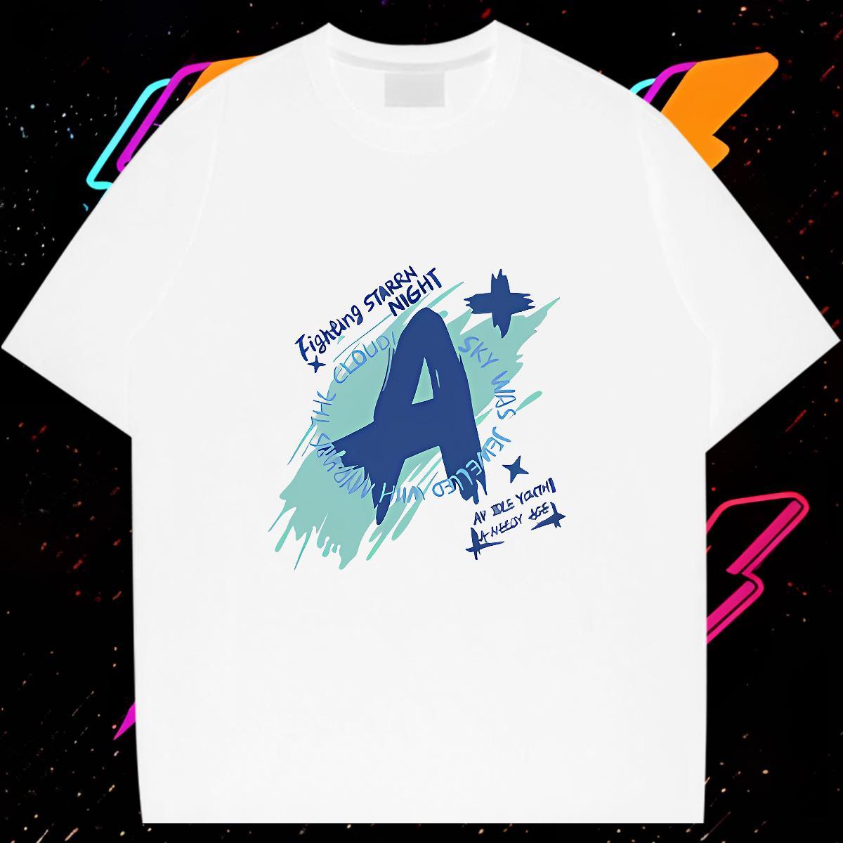 2024 T Shirt For Man letter Tee Shirt 230g Pure Cotton Home Outdoor Brand Custom Printed Breathable Soft Tshirt for Man Woman
