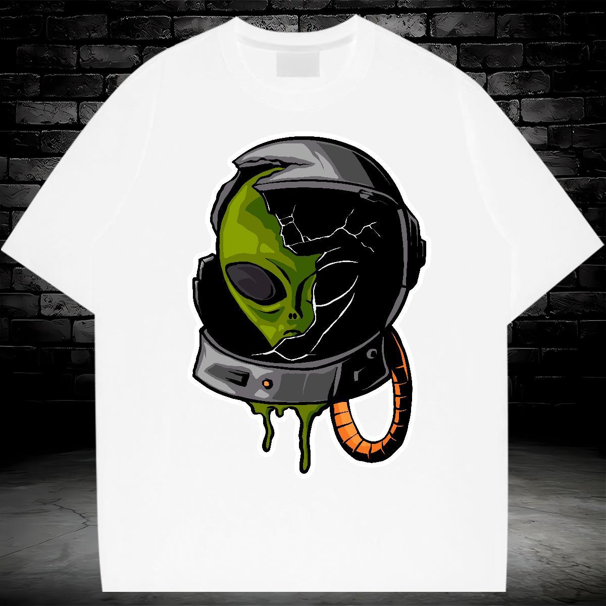 Fashion Casual Man T Shirts ET Tops Shirt 230g Pure Cotton Street Casual Classic Black Oversized Breathable Short Sleeve Men Clothes T-Shirt