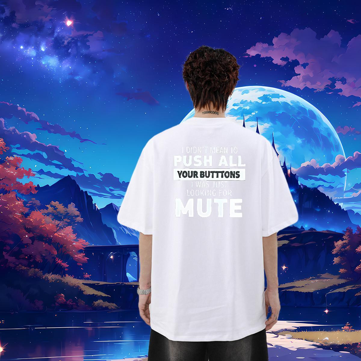 Classic Casual Man T Shirts letter Clothes 230g Pure Cotton Hip Hop Loose Plus Size Custom Crew Neck Breathable Tshirts