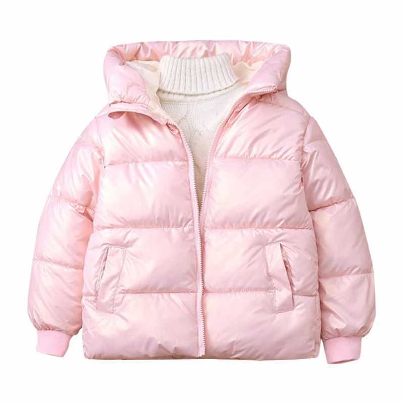 2023 Winter New Baby Thick Cotton Lined Jacket Boys and Girls Bright Face Cover Jacket Childrens Jacket X2411151