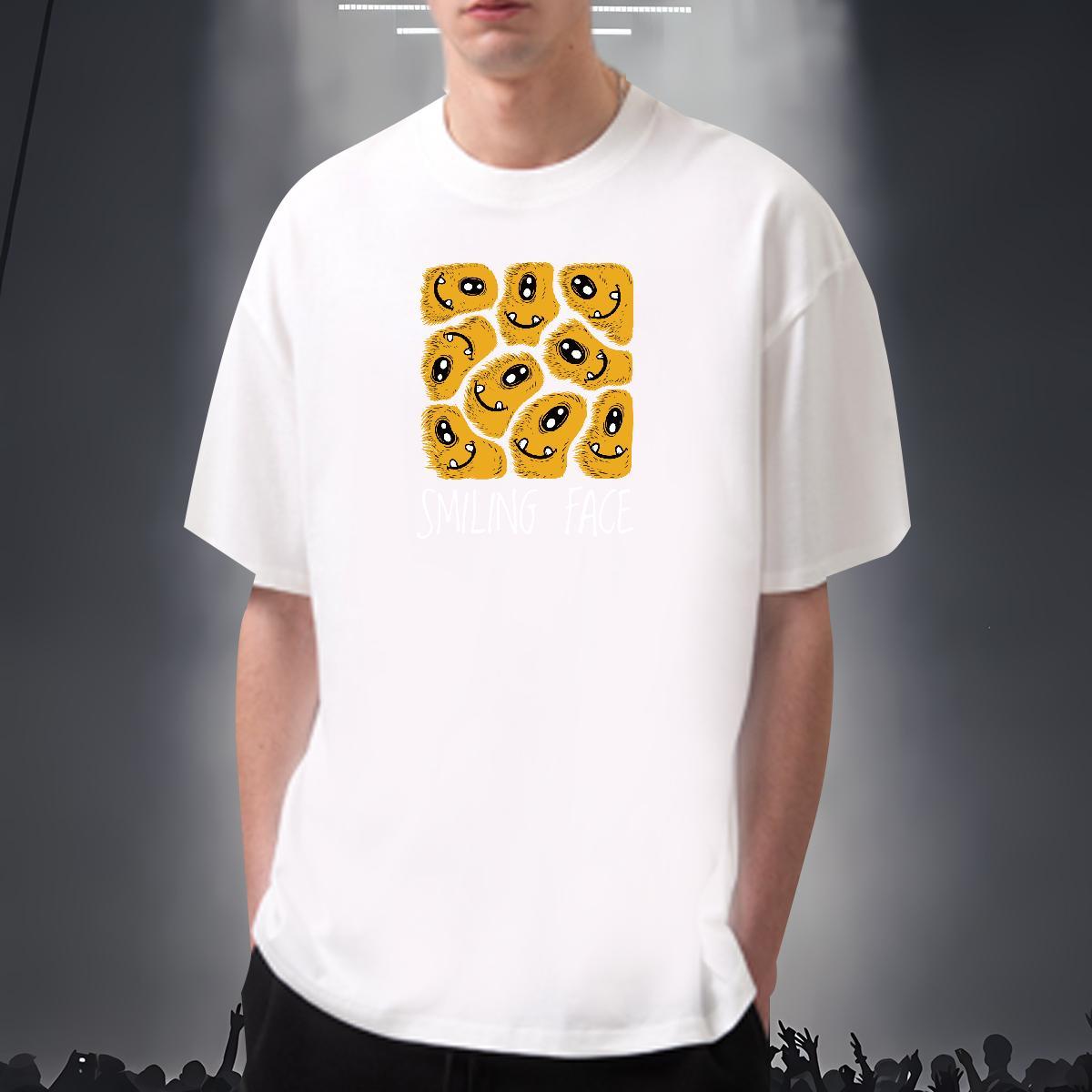 2024 T shirt ET Polos 230g Cotton Beach Comfortable Cartoon Print Breathable Couples T Shirts