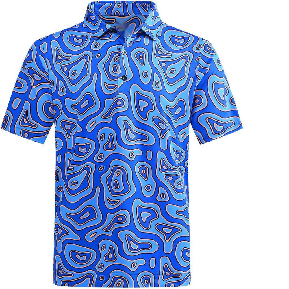 Men's Polos Men's Tees Polos Dry Performance Shirt Regular Fit Fashion Print Sleeve Casual tops summer clothes Short sleeve Men's Cloth