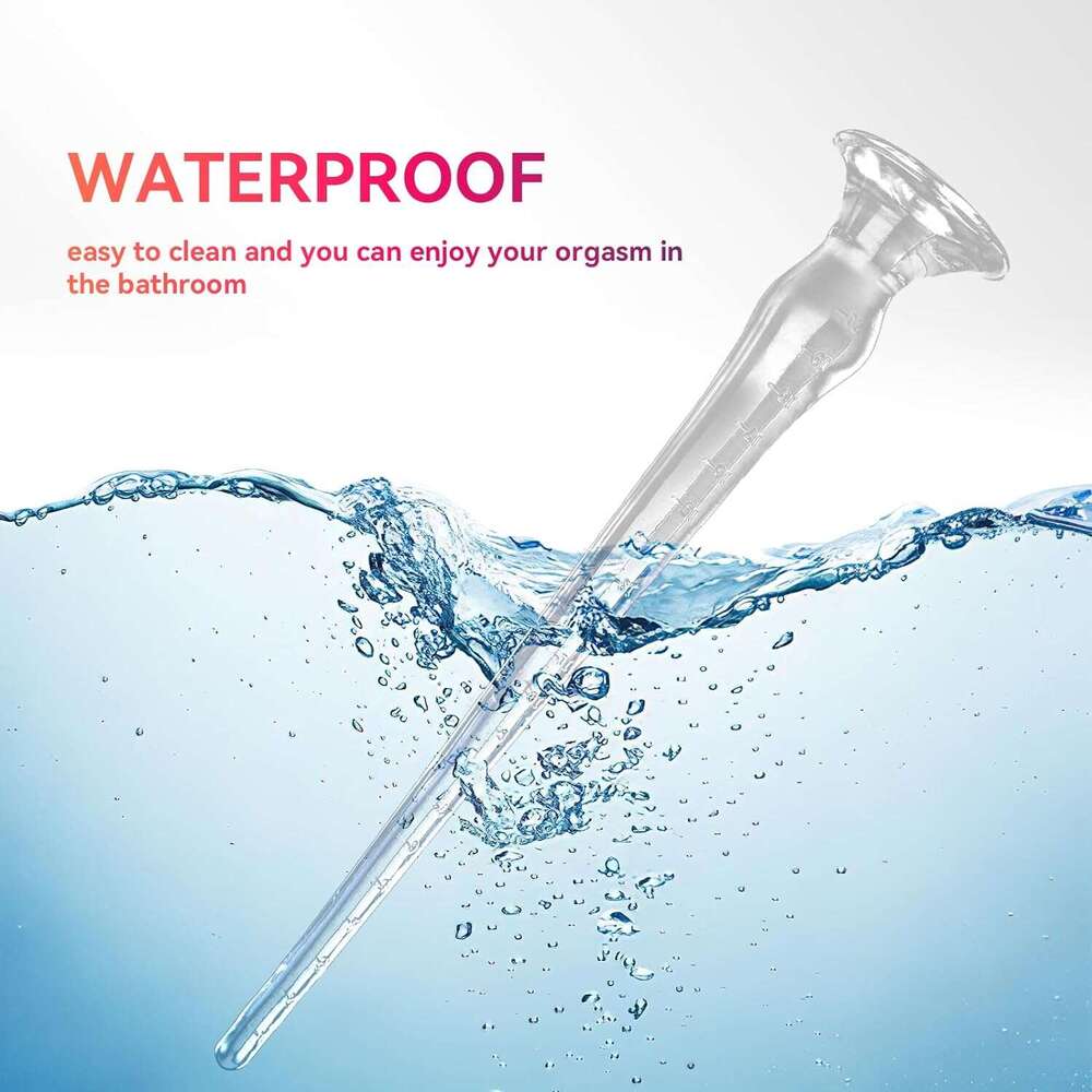 23.6 inch (approximately 59.9 cm) transparent extra long plug dildo, with strong suction cups suitable for novice men and women, flexible dildo for ad