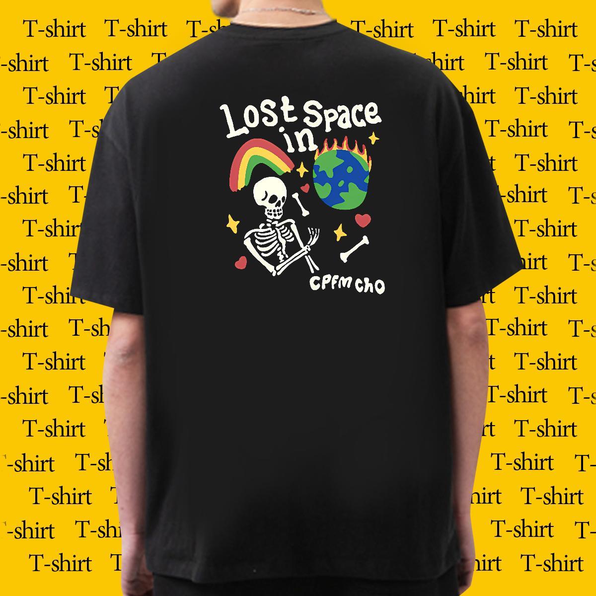 2024 DIY T shirt skull Tops Shirt 100% Cotton 230g Daily Wear Cool Design Anime Print Breathable Short Sleeve Tshirts
