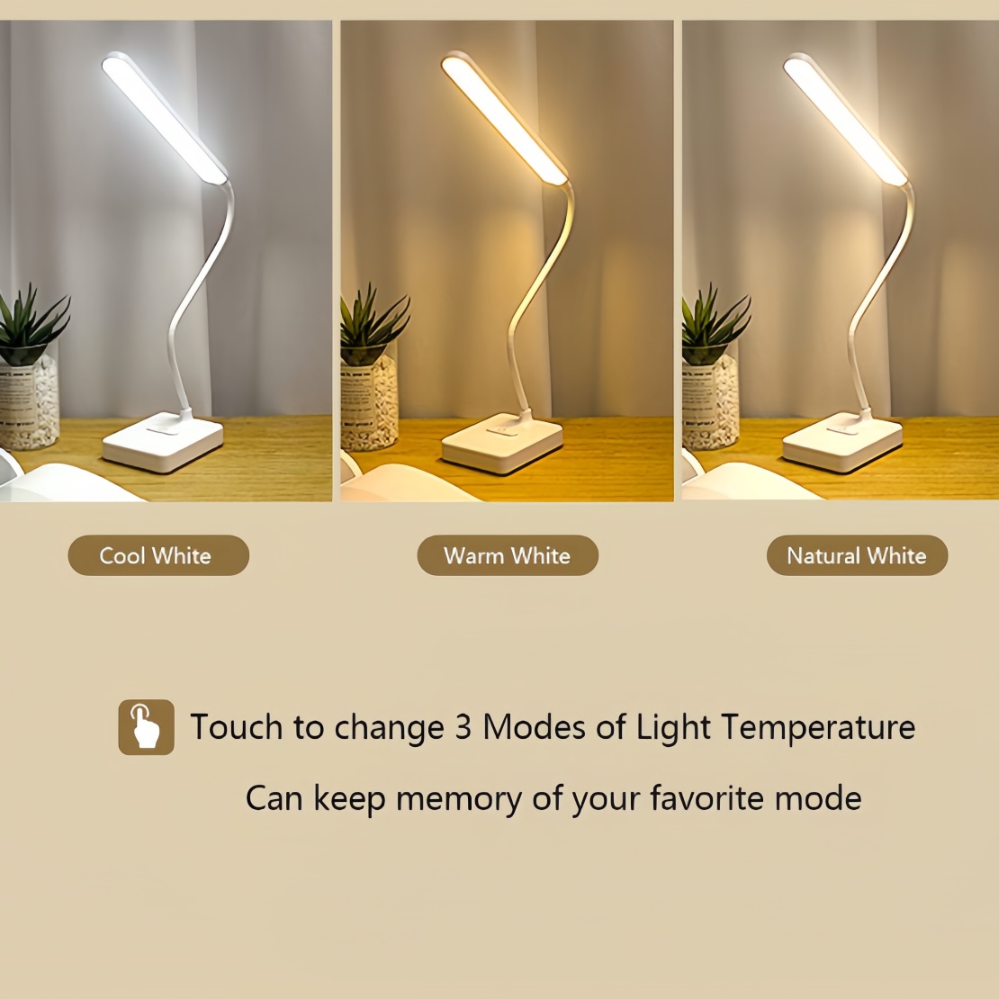 Eye-Protection LED Desk Lamps for Students & Offices - Adjustable & Foldable Lighting Solution