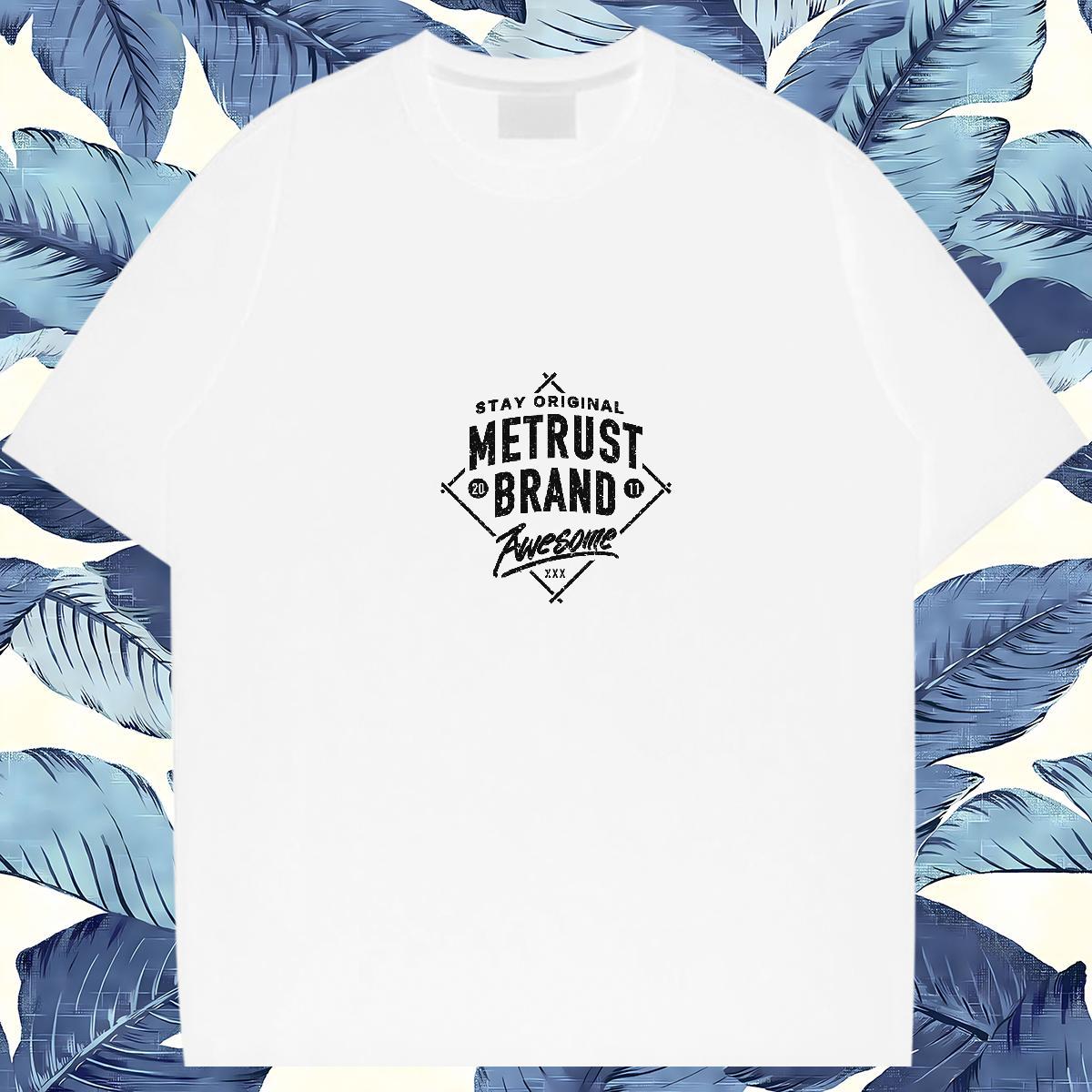 2024 Summer Mens T Shirts letter Wear 230g 100% Cotton Street Wear Comfortable Custom Printing Breathable Crew Neck Men Tshirts