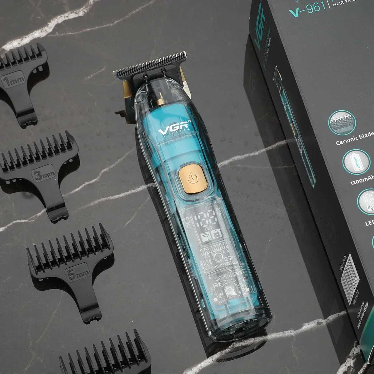 VGR Barber Trimmer Mens Electric Hair Clipper Professional Hair Clipper Cutting Equipment Charging V961 W240806