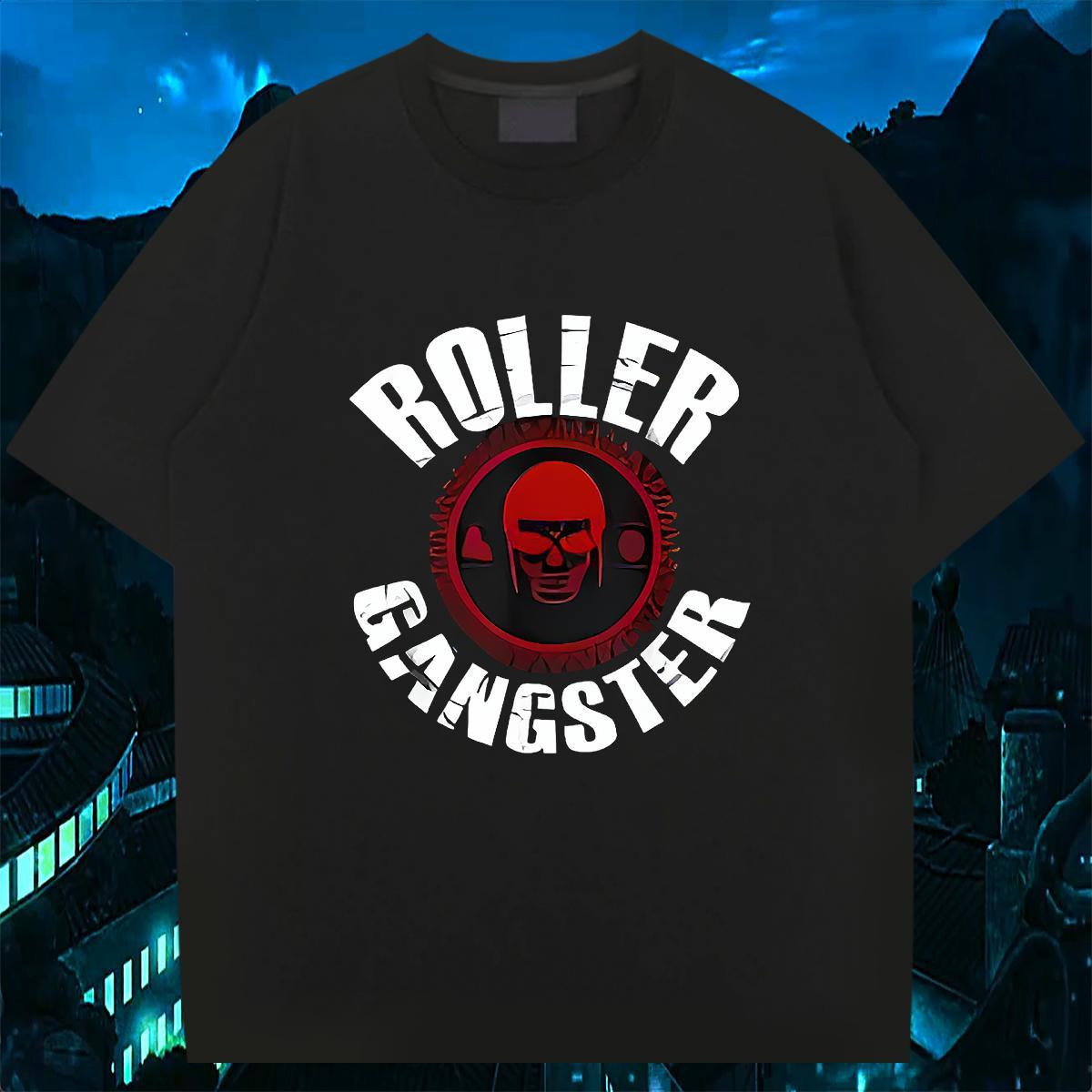 Stylist T Shirt For Man skull Polos 100% Cotton 230g Anime Printing Street Loose Custom Print Plus Size Breathable Short Sleeve Men Clothes T-Shirt