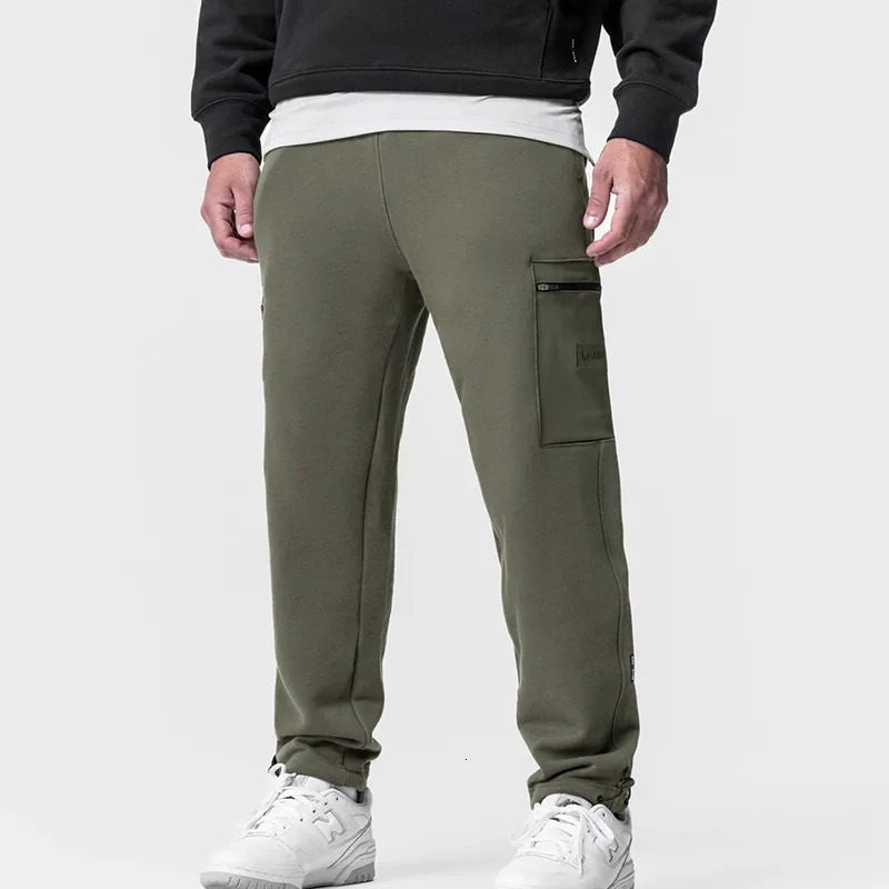 Mens Casual Cargo Pants Sports Jogger Big Pocket Trousers Gym Fitness Outdoor Bodybuilding Running Workout Sweatpant Trackpants 240806