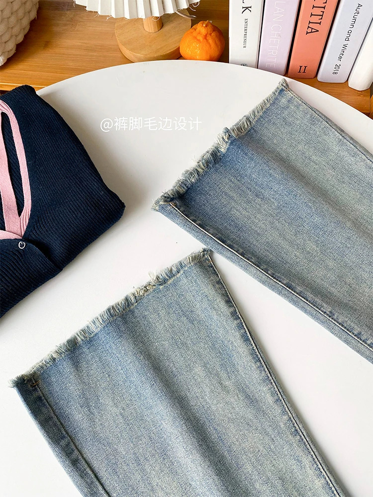 Women American Vintage Trashy Y2k Japanese Streetwear Bell Bottoms Denim Pants Long Trousers 2000s Aesthetic Flare Jean Kpop 240807