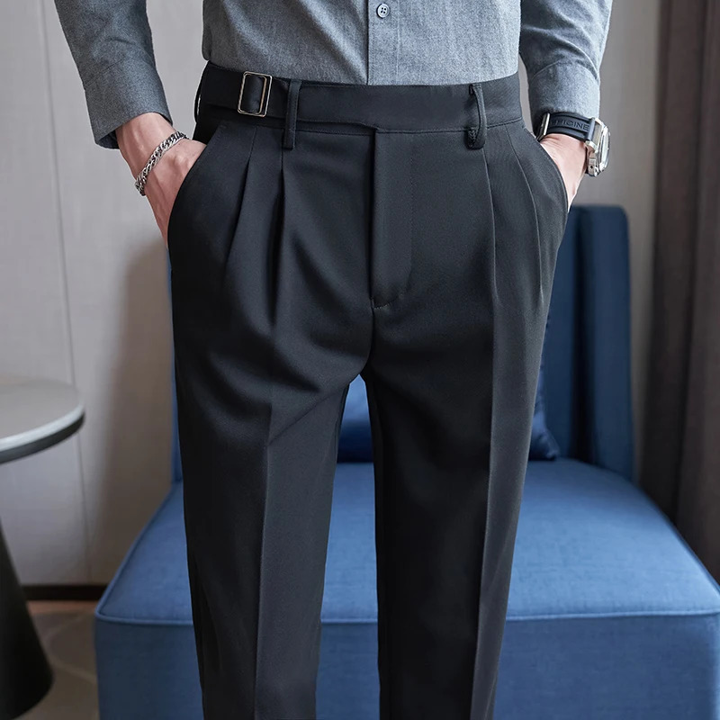 Men Boutique Slim Suits Pants Male Formal Wear Fit Trousers High Quality Man British Style Business Casual Suit 3628 240806