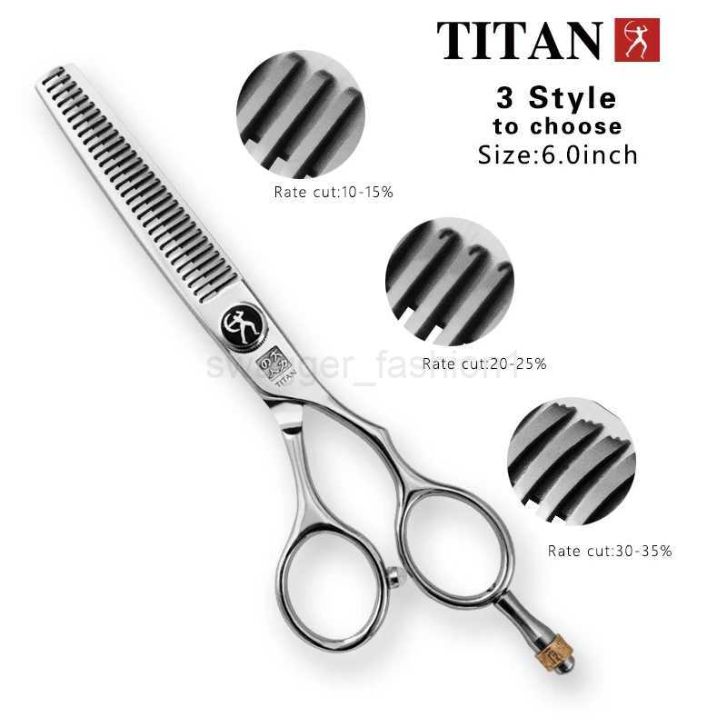 Titan Professional hair scissors 5.5inch 6.0inch barber scissors cutting thinning scissorsXJ240807