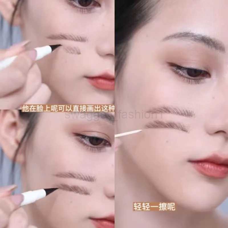 Wild Eyebrow Brush Multifunction Simulated Eyebrow Hair Makeup Brush Contour Eyeshadow Concealer Square Make Up BrushesXJ240807