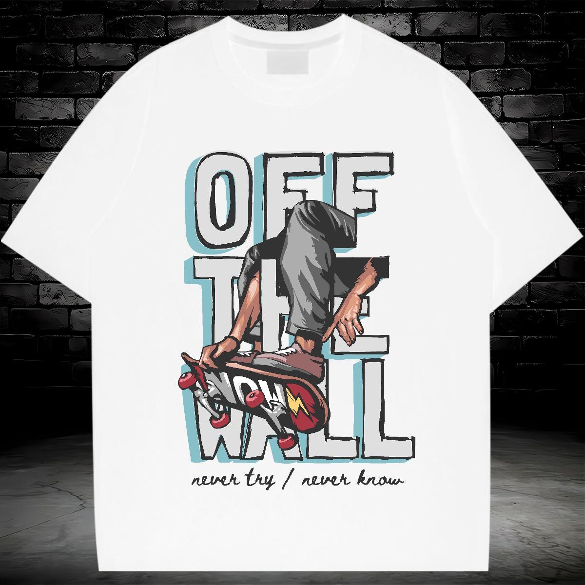 2024 Man T Shirts letter Tops Tees 230g Cotton Street wear Hip Hop Free Shipping Custom Big Size Breathable Crew Neck Mens Tshirts