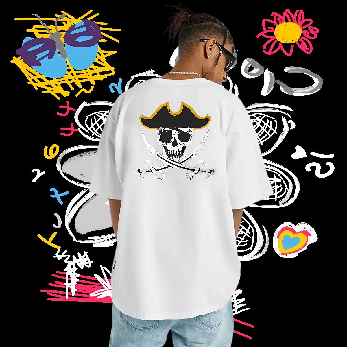 DIY Customized Men T Shirts halloween Tops 100% Cotton 230g Casual Soft Cartoon Printing L-4XL O-Neck Short Sleeve Men Tshirts