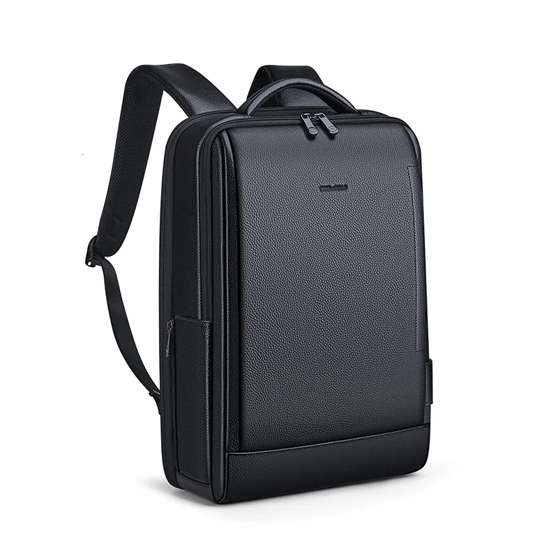 Mens backpack British style leather mens business top layer cowhide multifunctional travel computer 240807