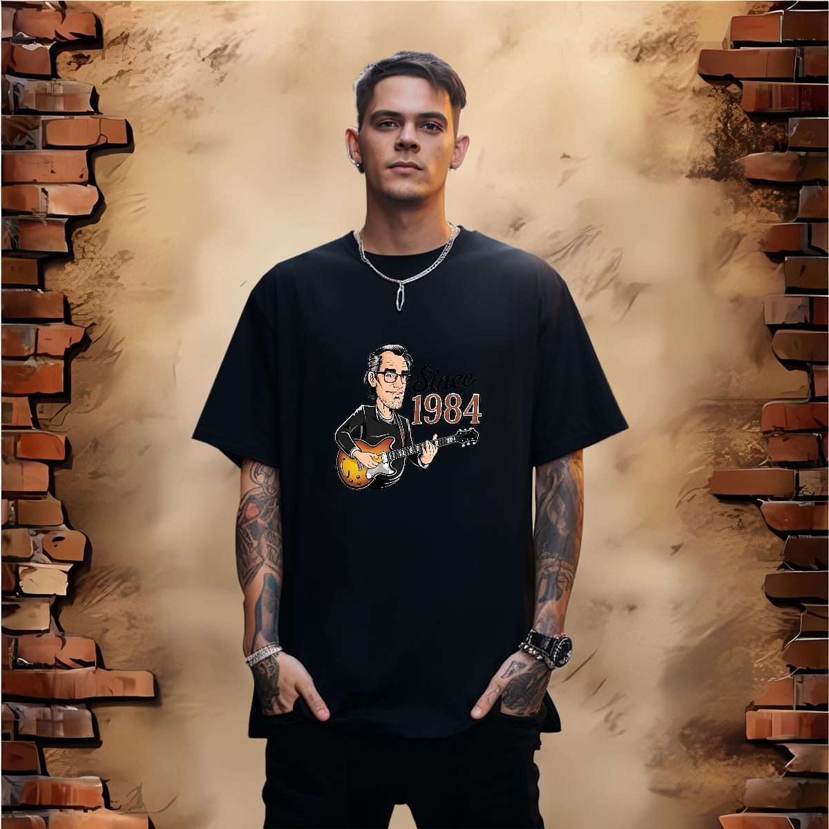 2024 New Mens T Shirts letter Clothes 230g 100% Cotton Anime Printing Street High Quality DIY Logo Oversized Pure Cotton Couples T Shirts