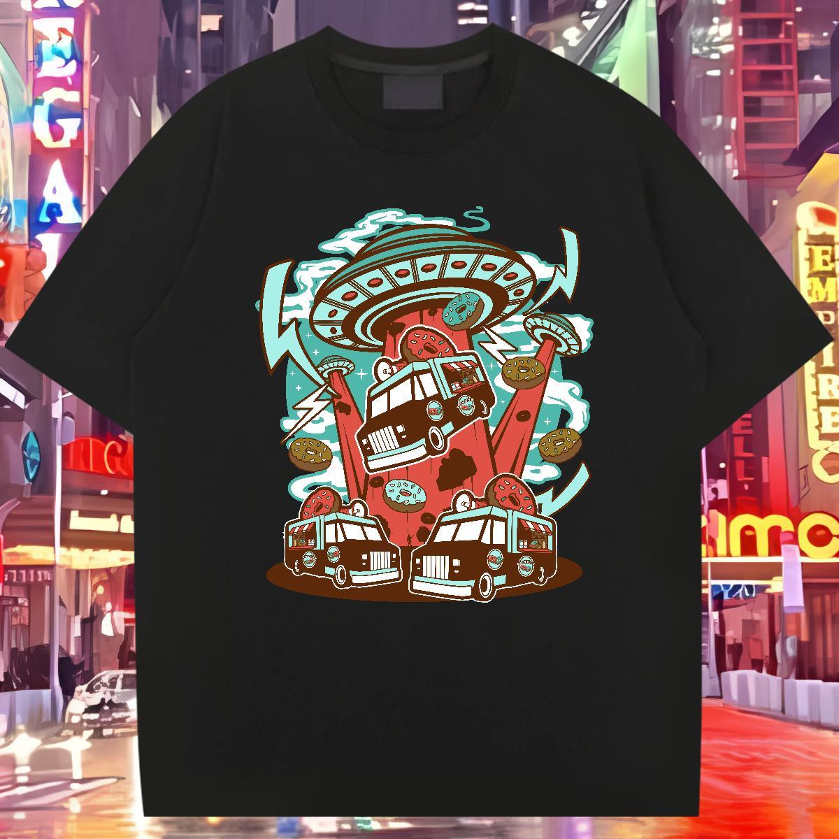 Fashion Casual Man T Shirts ET Tshirts 100% Cotton 230g Street Casual TOP Quality Custom Print Oversized O-Neck Short Sleeve Tshirt for Man Woman