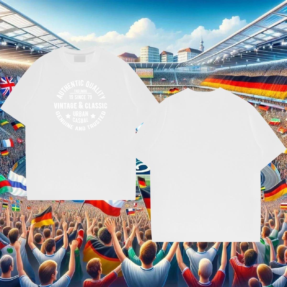 2024 Designer T-Shirts for Men letter Tees 100% Cotton 230g Street Unisex Customized Print Breathable Crew Neck Tshirts