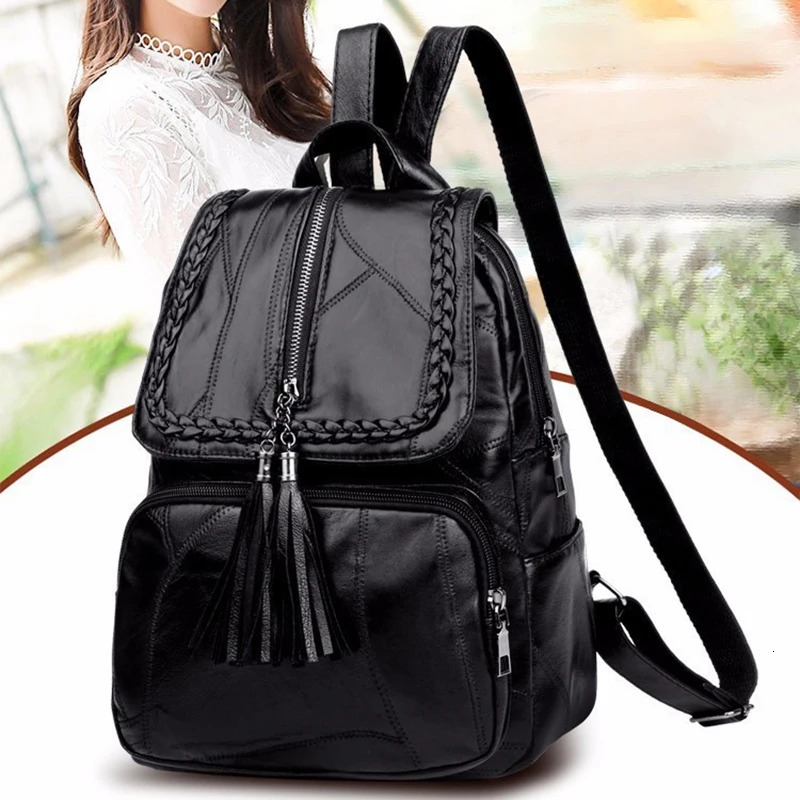 PU Leather Fashion Womens Backpack Large Capacity Cosmetics Makeup Bag Travel Storage Girls 240807